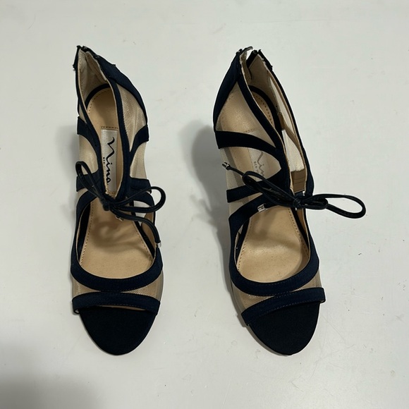 NINA SHOE  CHERIE NAVY BLUE - Picture 2 of 9